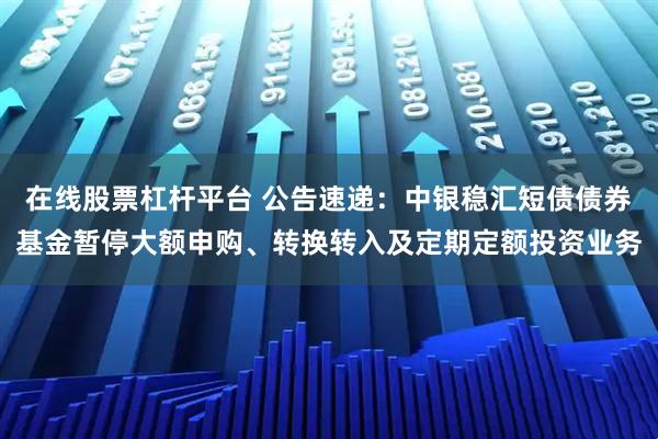 在线股票杠杆平台 公告速递：中银稳汇短债债券基金暂停大额申购、转换转入及定期定额投资业务